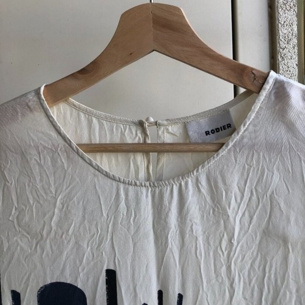 Rodier Natural Silk Dress - White - Size S - Picture 8 of 8